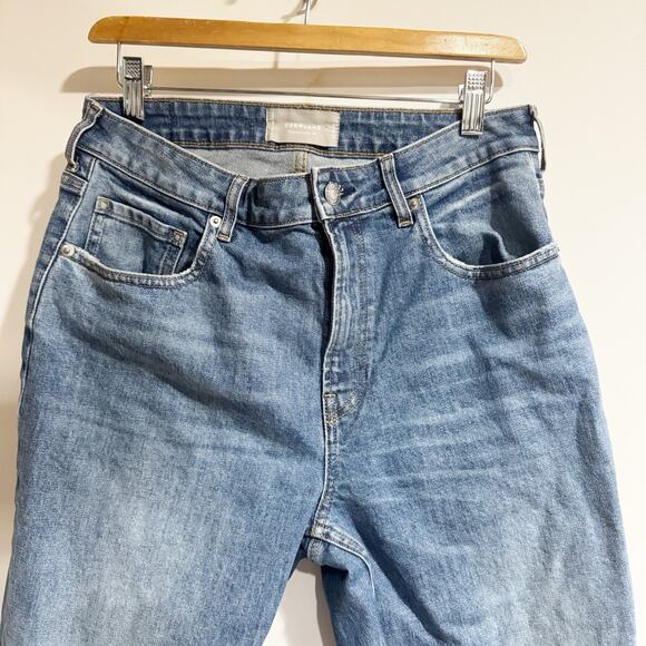 Everlane The CURVY Cheeky High Jean Straight Leg Womens Size 30 Raw Hem - Picture 4 of 6